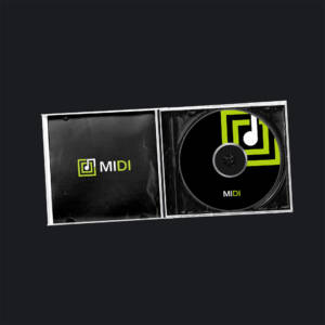 A cd case with the lid open and the cover opened.